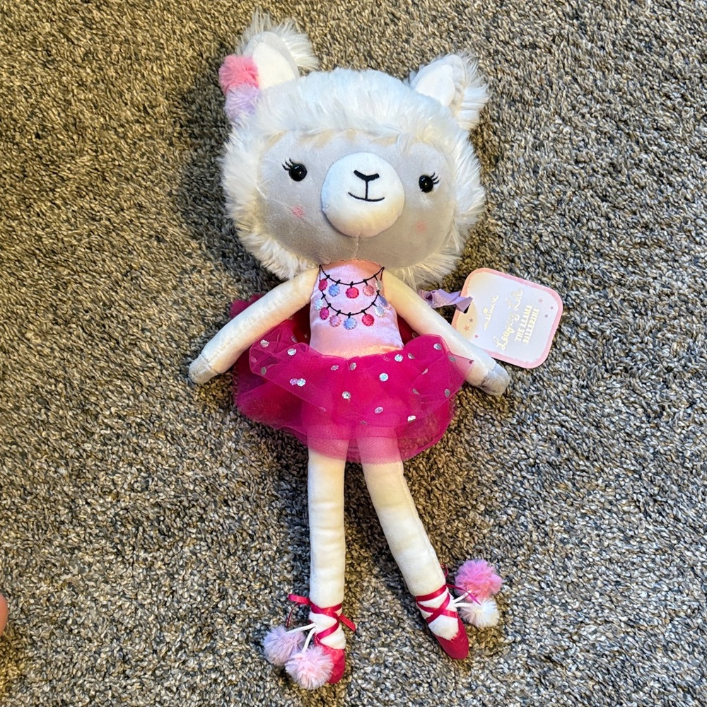 Hallmark Pink Tutu Llama Plush